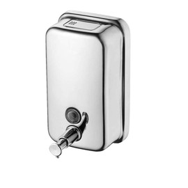 1000 ml-36oZ Stainless Steel Manual Soap Dispenser for Wall Mounting, Commercial Soap Dispenser for Bathroom, Kitchen, Marketplace, Hotel, Restauran (1000 ml - 36 oz)