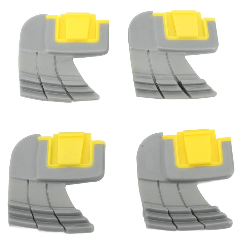 4pcs Cyclonic Scrubbing Brushes Plastic Rubber Cyclonic Brush Replacement Parts