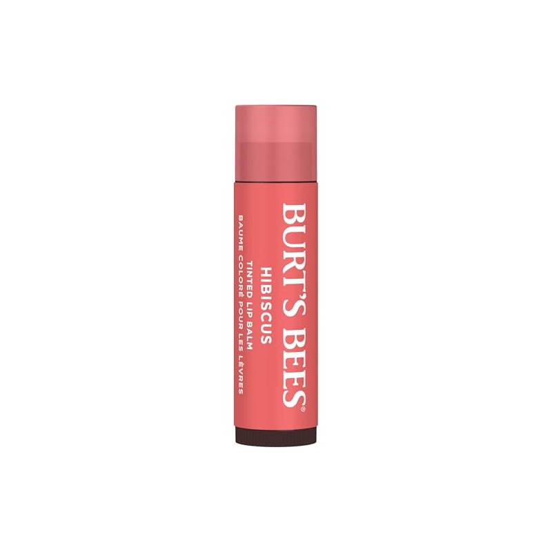 Bálsamo Labial Tintado Natural Burt Bees Hibiscus Unidades