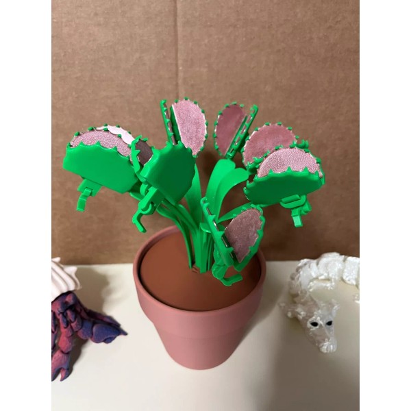 Unbranded Venus Flytrap 3d Printed Bag Clip with secret storage
