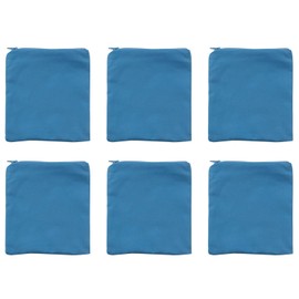 XGNG 6pcs Silver Zipper Storage Bag Velvet Jewelry Bag Dustproof Anti-tarnish Jewelry Protection Bag