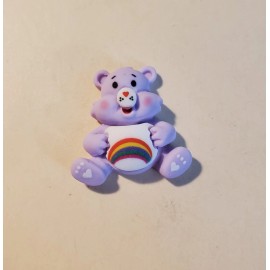 Purple Tummy Bear Magnetic Needle Minder Cross Stitch Embroidery | Cover Holder