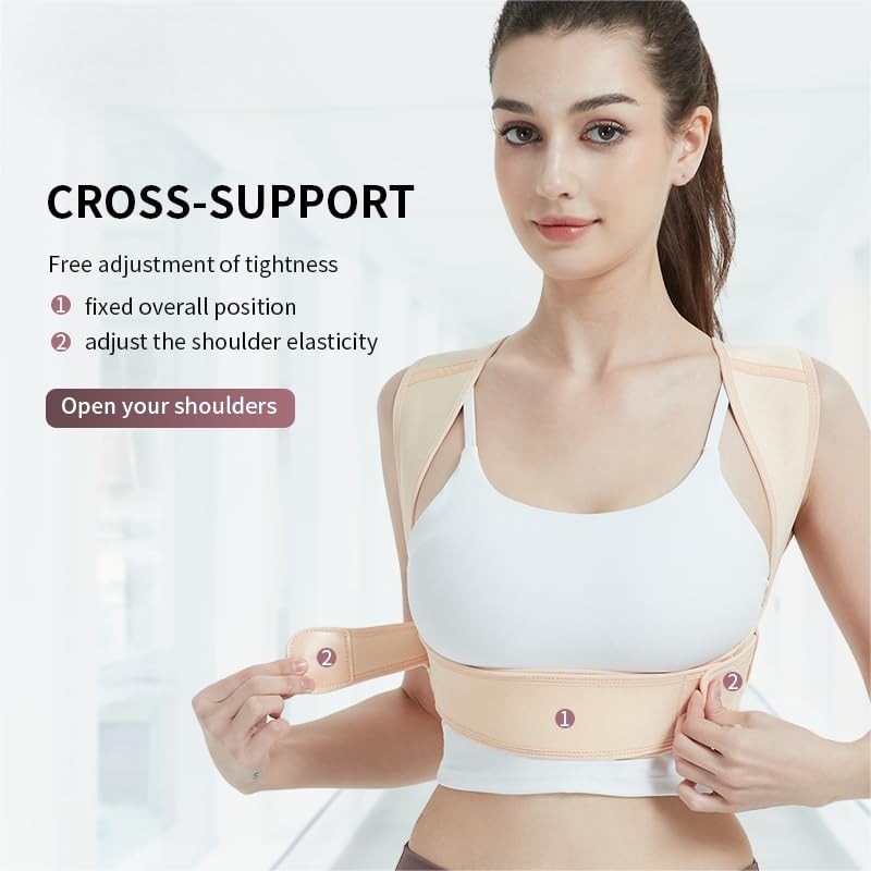 Posture Corrector for Women and Men: Adjustable & Breathable Upper