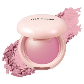The Saem Glam Perfection Baked Highlighter 5.5g, PK02 Baby Berry Beam, 1 piece / 더샘 글램 퍼펙션 베이크드 하이라이터 5.5g, PK02 베이비 베리 빔, 1개