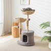 PISARRY Modern Cat Tree for Indoor Cats, Large Adult 46"
