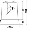 HELLA 2RL 008 061-101 Halogen-Rotating Beacon - KL 7000 -