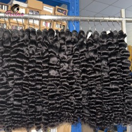 Natural Raw Indian Human Hair Best Quality Hair Vendors Wholesaler for Hair Extensions Bundlestyle: Straight, color: Black, Stretched Length: 22"