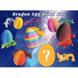 14Pcs 3D Printed Dragon Eggs Mystery Set,Easter/Birthday Gift/Desktop Toys/Home Decoration