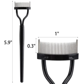 4 piezas separador de pestañas de metal para dientes de rímel, peine definidor de pestañas, herramienta separadora de pestañas