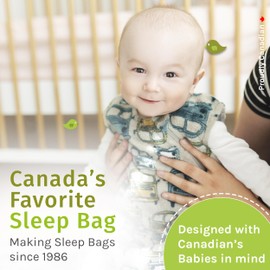 Perlimpinpin Plush Sleep Sack – Fall Winter Collection- Canada’s Favorite – 1.5 TOG (6-18 Months)