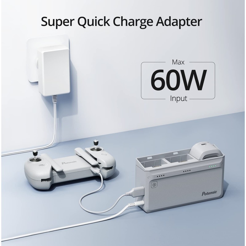 Potensic Atom SE Parallel Charging Hub, Smart Battery and Super