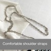 TQUXNGA Crossbody Bag, Purse, Handbag, Purse with Detachable Chain, Pearl