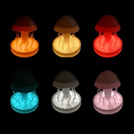 Cool Rain Humidifiers for Bedroom Kids, Jellyfish Seagrass Dancing Rain Humidifier Water Drip with Rain Sounds, Cute Desk Rotating Rainfall Aroma Diffuser Mushroom Cloud Umbrella Raindrop Humidifier