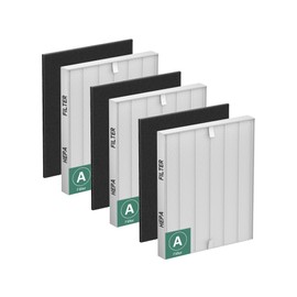 115115 Filter A Replacement Compatible with Winix PlasmaWave Air Purifier C535 5300 5300-2 6300 6300-2 5000 9000 C909 AM90,3 Pc Size 21 Main Filters and 3 Pc Carbon Pre-filters,By Improvedhand