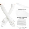 NebulaGlam 1920s Gloves Elbow Long Satin Gloves Women's Elegant Satin
