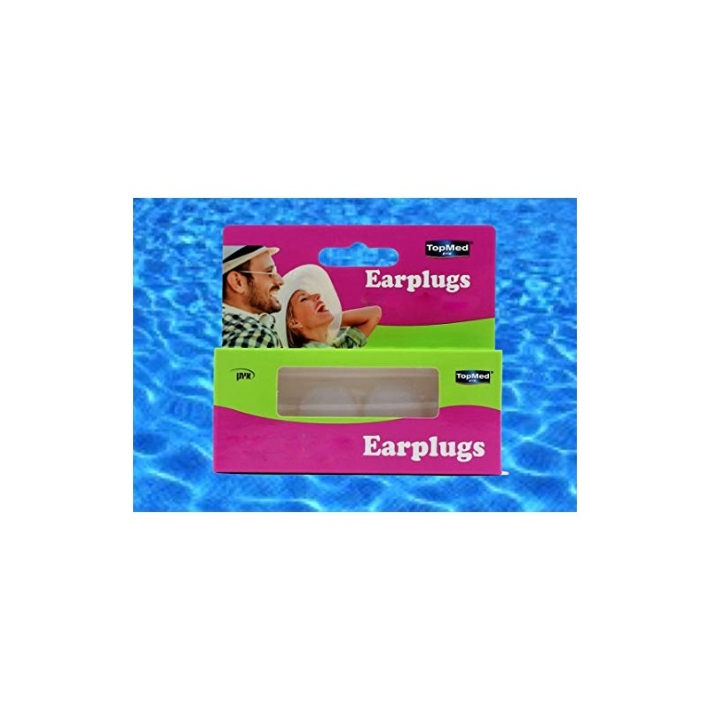 Top Med Soft Silicone Earplugs Value Pack, 2 Pairs