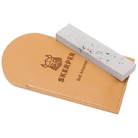 Skerper Arkansas Pocket Grinding Stone NAPO01 Soft Arkansas for Small Tools or On the Go Grey