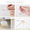 WOBANE Under Counter Light, Dimmable LED Under Cabinet Lighting, 8*