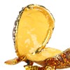 Tortoise Figurine Electroplated Turtle Jewelry Trinket Storage Box Ornament with