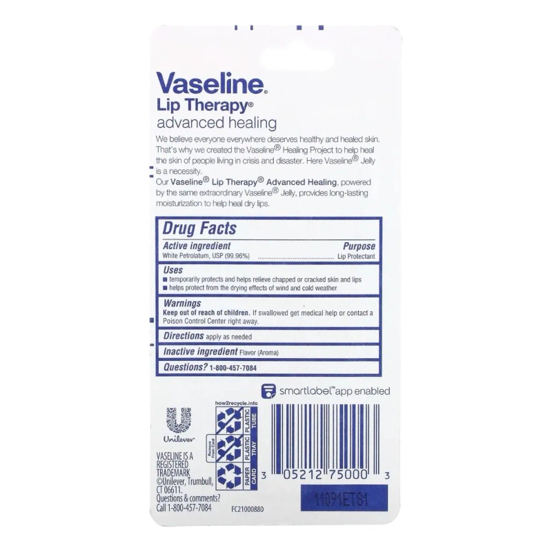 Vaseline Bálsamo Labios Lip Therapy Advanced Healing