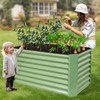 GoCampDirect 4x2x2ft (2 Pack) Raised Garden Bed - Galvanized Deep