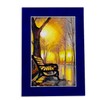 5x7 Precut Royal Blue Suede Picture Matboard for 4x6 Photo