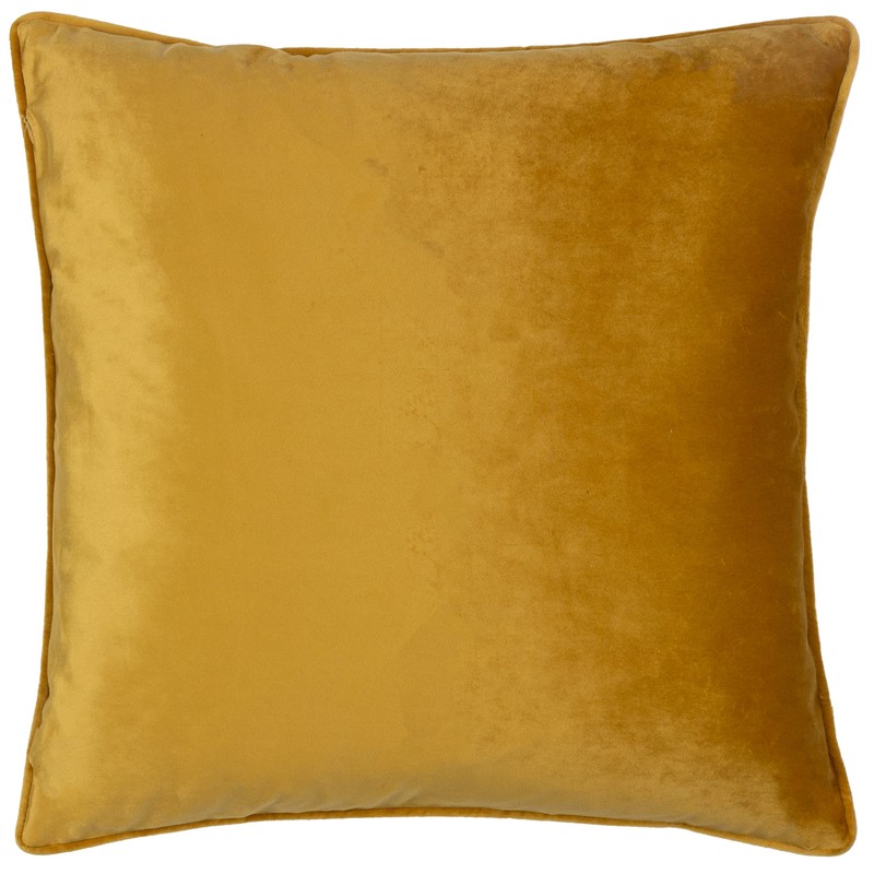 Paoletti Bloomsbury Cushion Cover, Mustard, 50 x 50cm