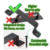 QUALIALL Premium Barn Door Handles Black,7.4 inch,2 Packs,Heavy Duty Rustic