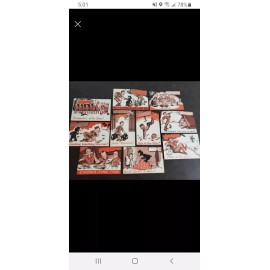 National Supply Service 1947 Boy Scouts Vintage Postcards Lot of (10)