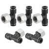 PATIKIL Female Branch Tee 1/4 Inch Tube OD x 1/4FNPT