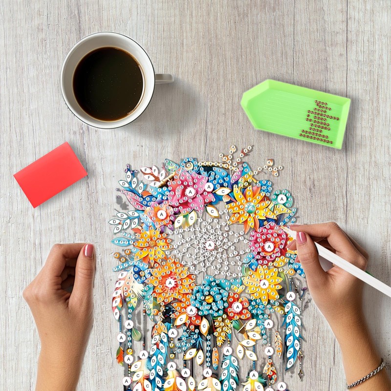 SENQAO Dream Catcher Hanging Diamond Art Painting Kits for Adults