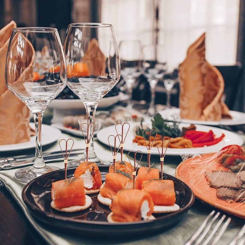 100 Pcs Bamboo Cocktail Picks, Skewers for Appetizers, Charcuterie Accessories,