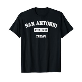 Vintage San Antonio Texas TX Est. 1718 Souvenir T-Shirt
