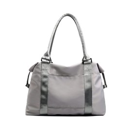 PORRASSO Travel Bag Women's Shoulder Bag Large Handbag Training Bag Women Weekender Overnight Bag Duffle Bag, gray, Fashionable