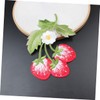 DOITOOL 3pcs Fruit Embroidered Patches Strawberry Grape Lemon Decorative Sew