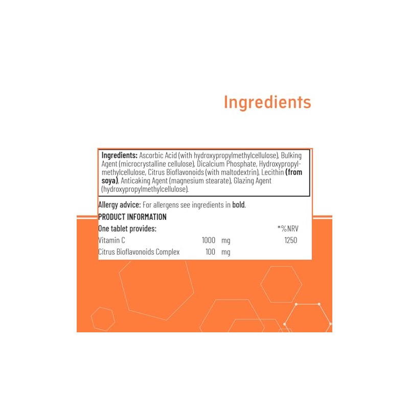Quest - High Strength Vitamin C 1000mg with Bioflavonoids. Time