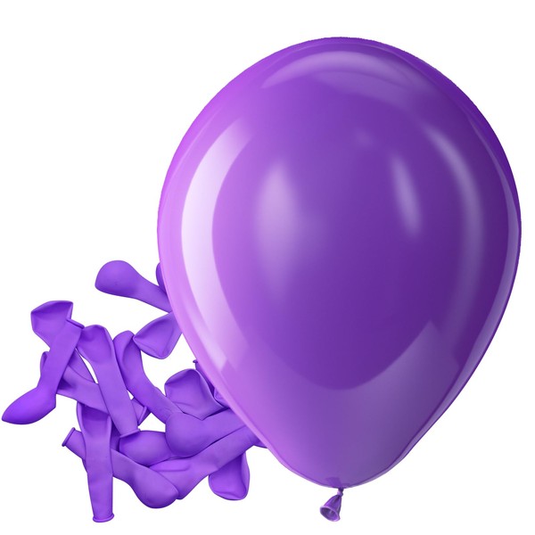 Bezente Purple Balloons Latex Party Balloons - 150 Pack 5