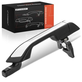 A-premium - Manija de Puerta Exterior Trasera Derecha del Lado del Pasajero Compatible con Honda Odyssey 2011-2017, Imprimado Negro con Inserto Cromado, Reemplazo# 72640-tk8-a11zd, 72640-tk8-a02