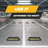 VaygWay Heavy Duty Rubber Parking Curb Guide –Car Block -
