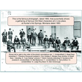 1883 THE GATHERING PHOTO WYATT DOC BUTCH KID WILD WEST GANG MAFIA 8X10 REPRINT