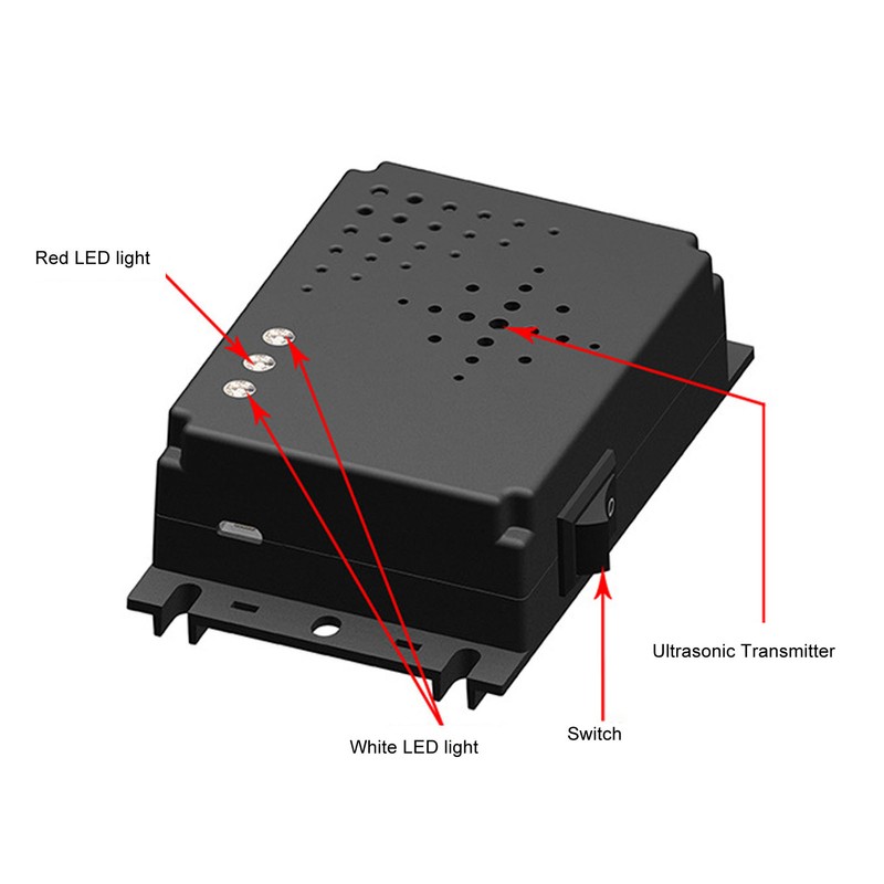 Car Mouse Repeller Ultrasonic Strong Strobe Light Car Electronic Mice