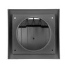 4" Inch Gray Plastic Vent Cover Grille - Non-Return Air