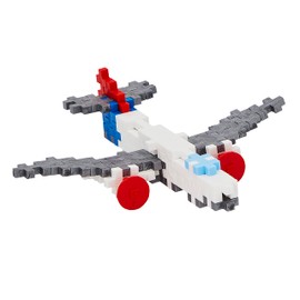 Plus-Plus 9604284 Ingenious Construction Toy, Aeroplane, Creative Building Blocks Tube, 100 Pieces