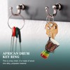 HOLIDYOYO Djembe Pendant Music Lover Drum Keyring Bag Key Chain