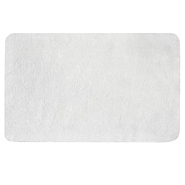 MIULEE Bath Mats Non Slip Bathroom Mats Shower Mat Absorbent Bathroom Rug Small Rug Door Mat Inside Kitchen Rugs Carpet Mat for Bathroom Bedroom Kitchen Entrance 40x60 cm White