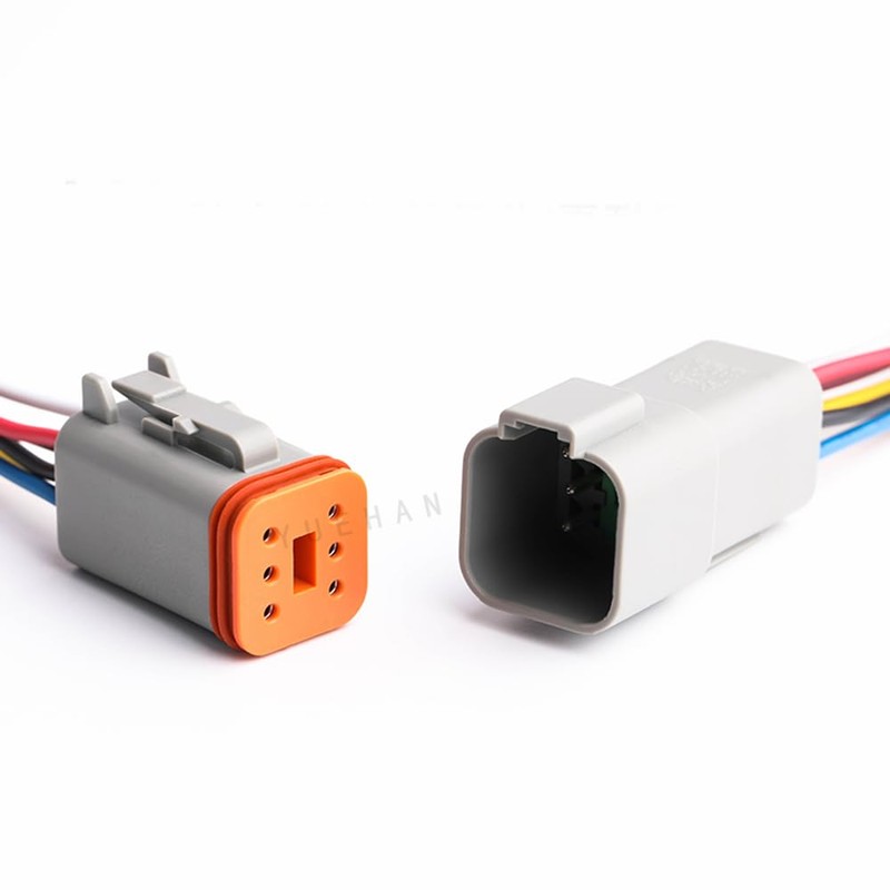 Deutsch 2,3,4,6,8,12 Pin Electrical Wire Connector Plugs With Cable DT02