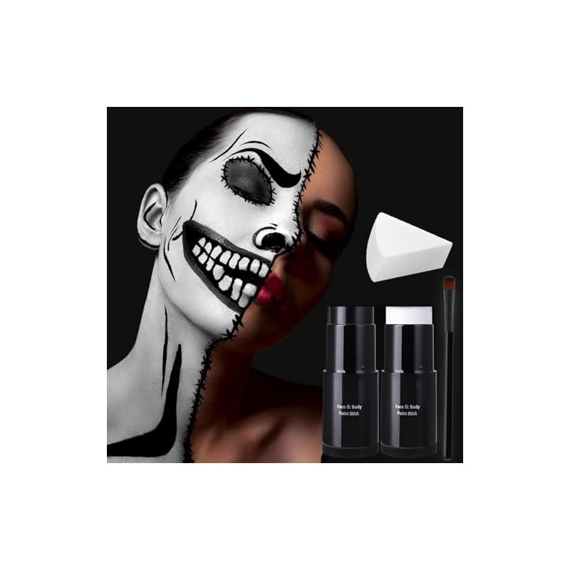 Pintura Facial de Halloween en Barra, Maquillaje Halloween de Cara