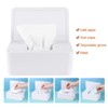 Tusenpy Wet Wipes Box with Lid, Dustproof Tissue Box, Napkins