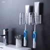 HANZE Toothbrush Holder 304 Stainless Steel Adhesive Wall Mounted 3