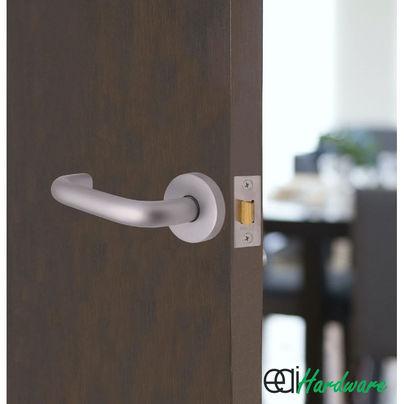 EAI Return to Door Lever on Rose | Aluminium |